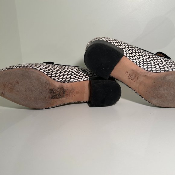 Tory Burch Pascal Loafers- black and white snake skin - Picture 7 of 8